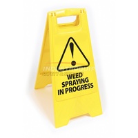 Warning Weed Spraying in Progress Floor Sign