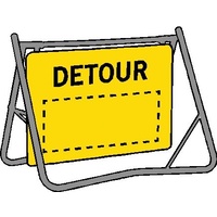 Swing Stand & Sign - Detour  - 900 x 600mm