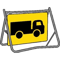 Swing Stand & Sign - Truck Symbol  - 1200 x 900mm