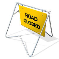 Swing Stand & Sign - Road Closed - 900 x 600mm