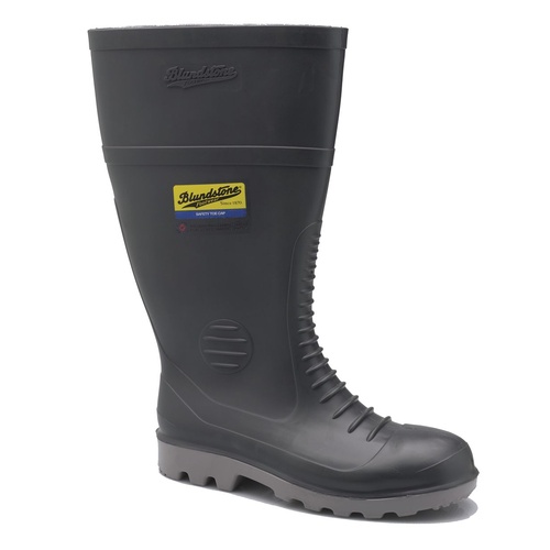 Blundstone® Steel Safety Cap Gumboots - Grey PVC / Nitrile
