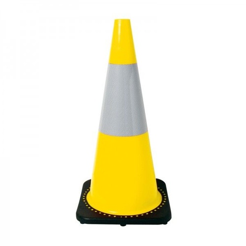 700mm Yellow Reflective Heavy Duty Traffic Cones