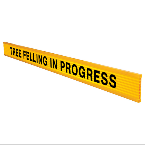 Tree Felling in Progress Plastic Reflective Barrier Boards