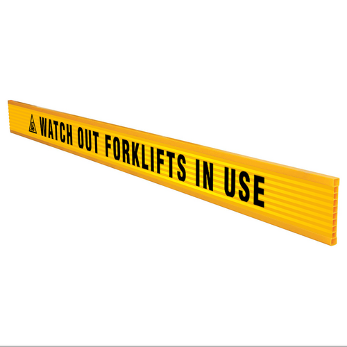 Watch Out Forklifts In Use Plastic Reflective Barrier Board