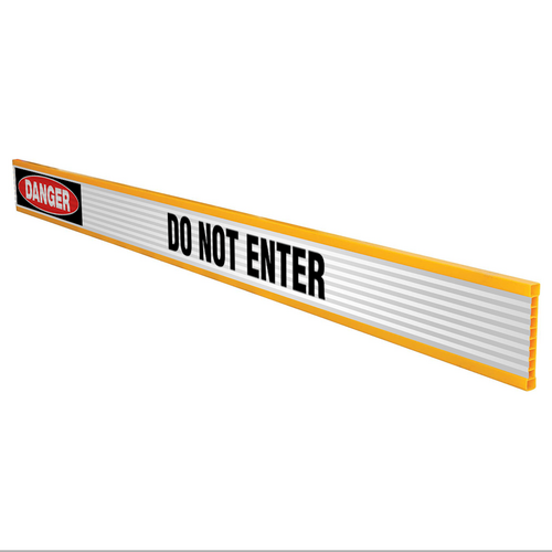 Danger Do Not Enter Plastic Reflective Barrier Boards
