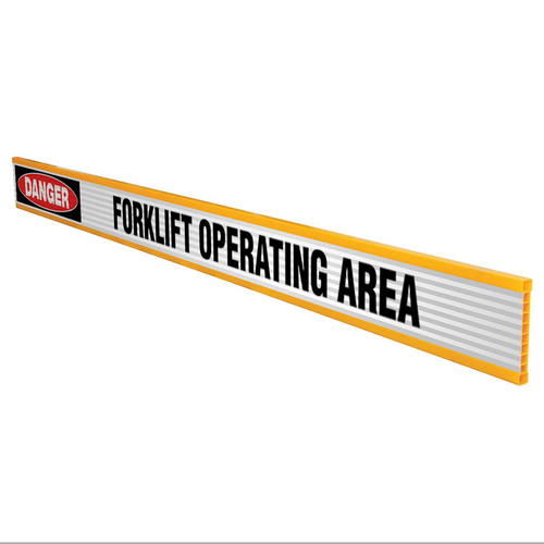 Danger Forklift Operating Area Barrier Board