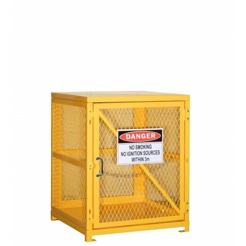 Forklift Flammable Gas Storage Cage (Stores up to 4 Forklift Gas Cylinders) Supplied as flat pack and Ready to Assemble (4 Forklift Cylinders)
