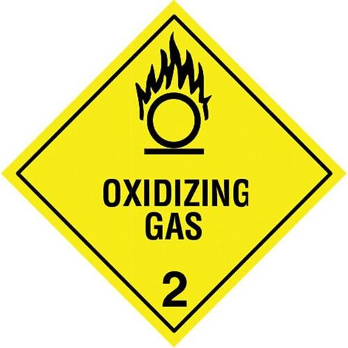 Oxidising Gas 2 Dangerous Goods Sign - 250 x 250mm