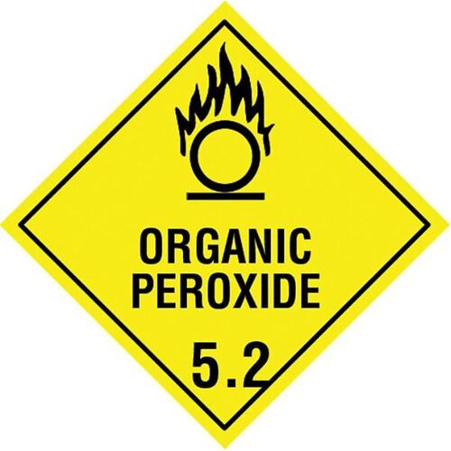 Organic Peroxide 5.2 Dangerous Goods Sign - 250 x 250mm