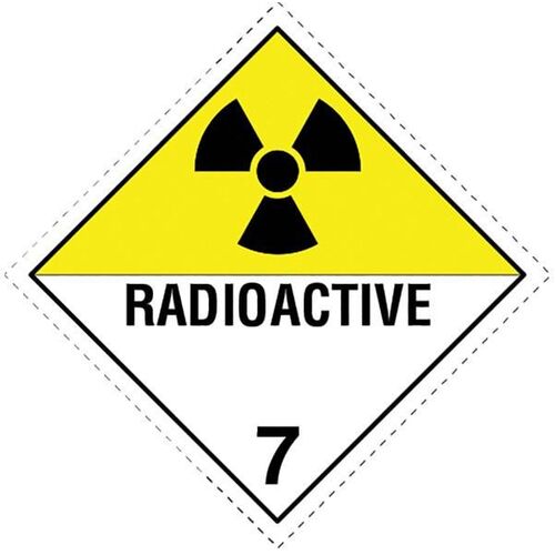 Radioactive 7 Dangerous Goods Sign - 250 x 250mm