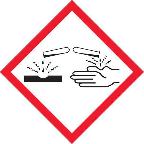 GHS Corrosive Dangerous Goods Sign - 250 x 250mm