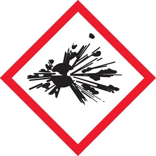 GHS Explosive Dangerous Goods Sign - 250 x 250mm