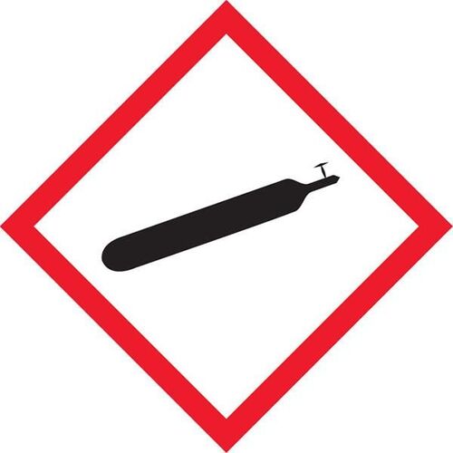 GHS Gases Under Pressure Dangerous Goods Sign - 250 x 250mm