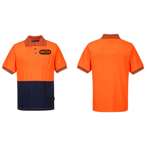 Embroidered Short Sleeve Polo Work Shirt - Pack of 10