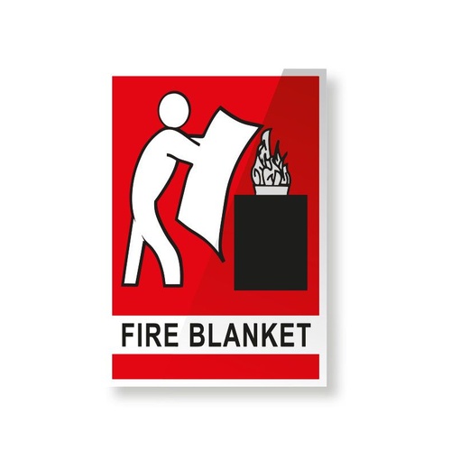 Fire Blanket Signs - Plastic