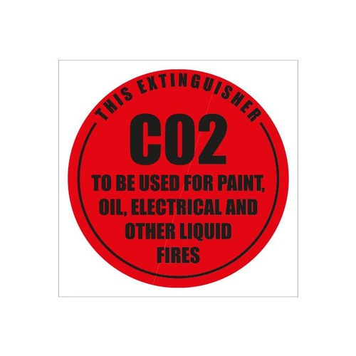 Fire Extinguisher Signs - Co2 - Plastic