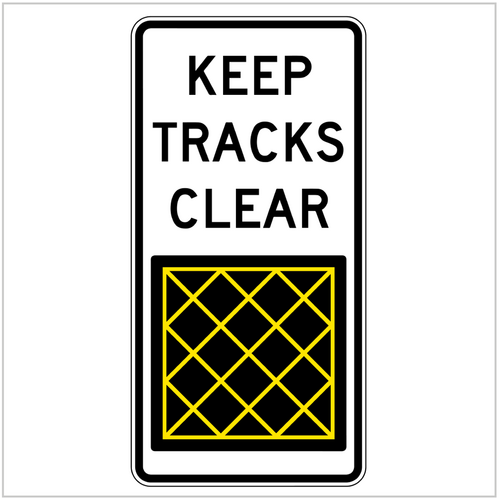 G9-67-2 Keep Tracks Clear Road Sign
