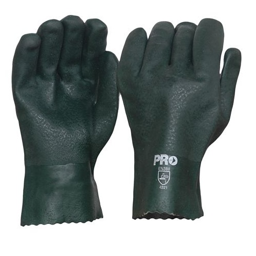 Green PVC Gloves - 27cm