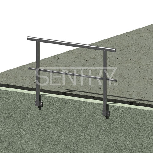 Guardrail with Baseplate, Side Mount