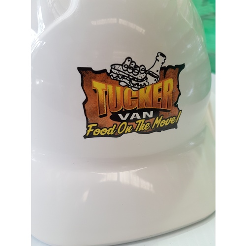 4 Colour Logo Custom Printed Hard Hats (Box of 20)