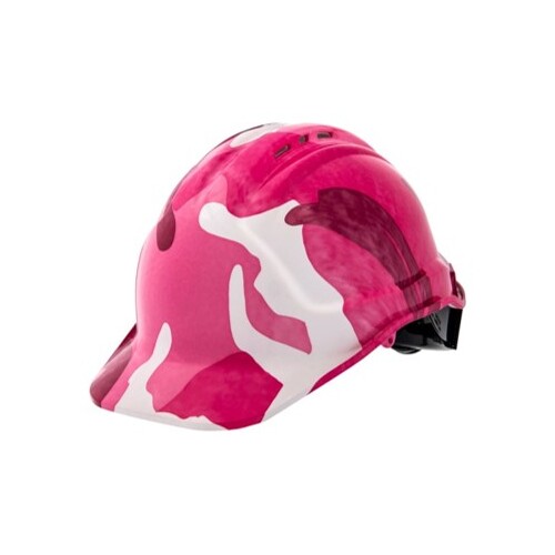 Pink Camo Design Hard Hats