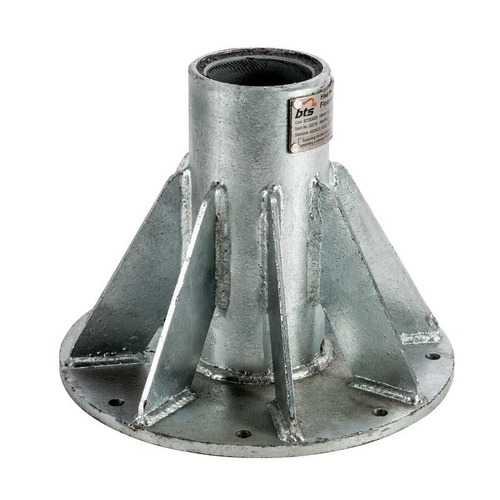 BTS® Permanent Davit Base Plate - Floor Mount - Galvanised