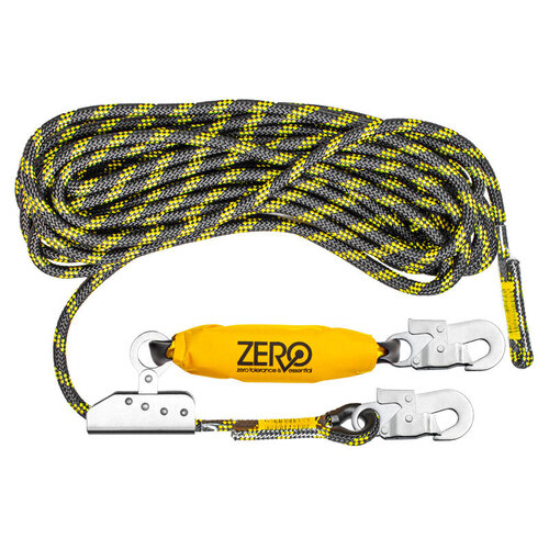 Height Safety Positioning Rope Restraint Line with Adjuster - 15 Metre - Ropeline