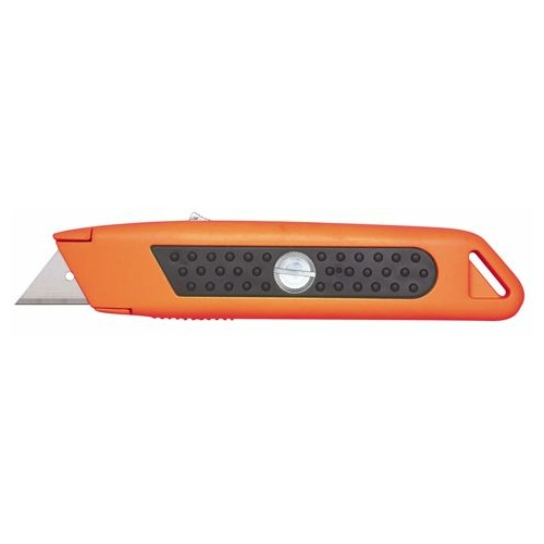 Rubber Grip Auto-Retracting Safety Knife