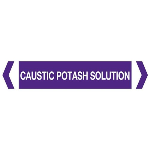 Caustic Potash Solution Pipe Marker