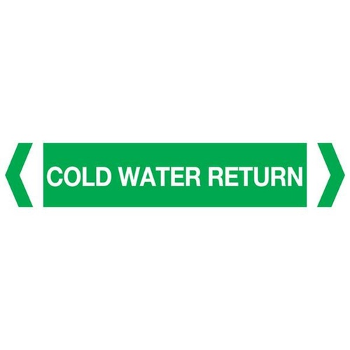 Cold Water Return Pipe Marker (Pack Of 10)