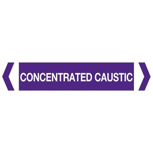 Concentrated Caustic Pipe Marker (Pack Of 10)