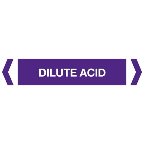 Dilute Acid Pipe Marker (Pack OF 10)