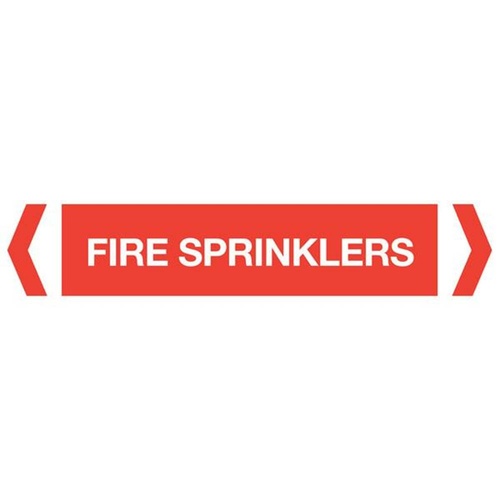 Fire Sprinklers Pipe Marker (Pack Of 10)