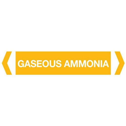 Gaseous Ammonia Pipe Marker (Pack Of 10)