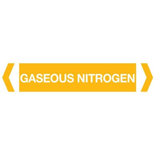 Gaseous Nitrogen Pipe Marker (Pack Of 10)