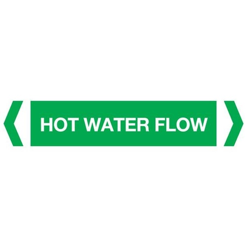 Hot Water Flow Pipe Marker (Pack Of 10)