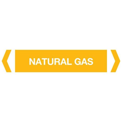 Natural Gas Pipe Marker (Pack of 10)