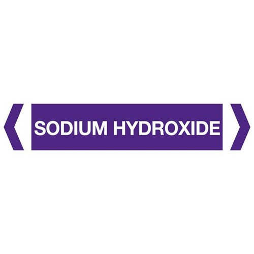 Sodium Hydroxide Pipe Marker (Pack Of 10)
