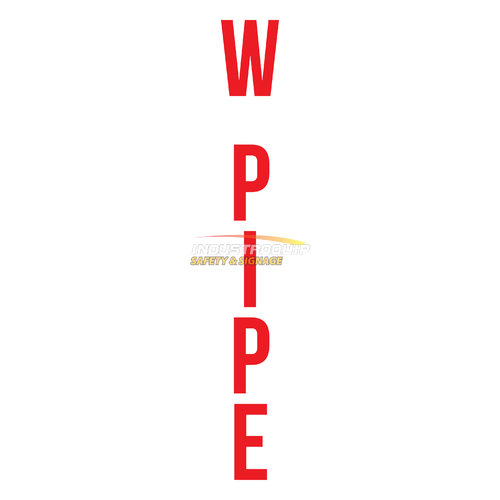 W Pipe Vertical Marker Stickers (Pack of 10)