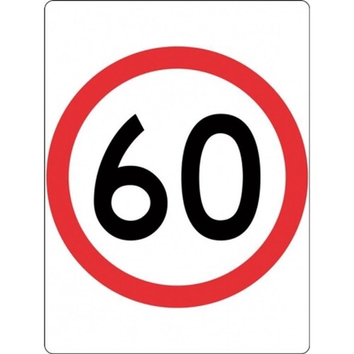 R4-1 60 Speed Sign Size C 1200x900mm