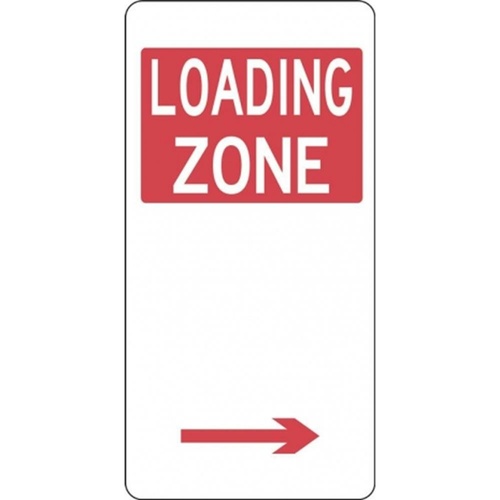 R5-23_Right Right Arrow Loading Zone Sign- Class 1 Reflective    - 225mm x 450mm