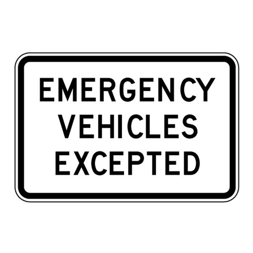 R9-200N Emergency Vehicles Accepted