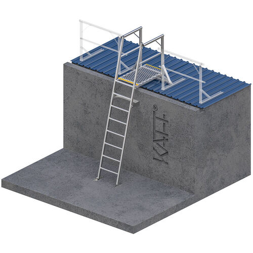 Mini Access Ladder with Grabrails and 1.0M Landing