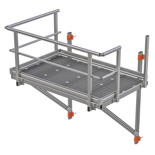 Kattsafe™ Aluminium Landing Platform Midway Landing Platform - 1200 (W) x 2000mm (L)