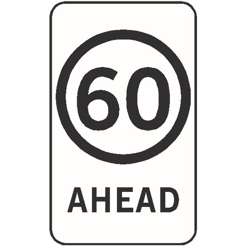 Regulatory Sign - Speed Limit Ahead G9-79 (Specify Speed) - 750 x 450mm