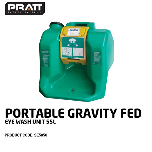 Pratt™ Portable Gravity Fed Eye Wash Unit. 55L