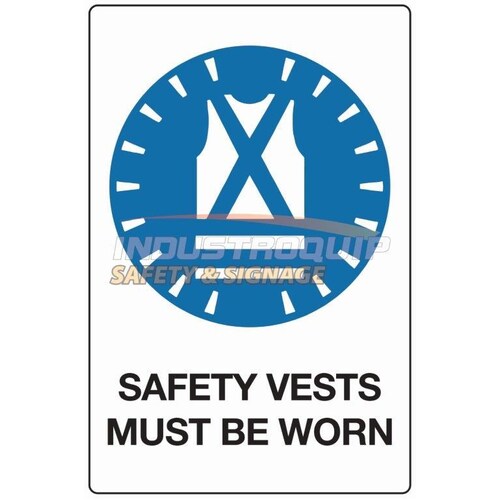 Mandatory Sign - Safety Vest Must Be Worn