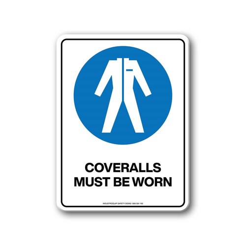 Mandatory Sign - Coveralls Must Be Worn