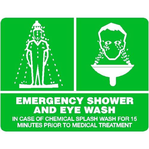 Emergency Sign - Emergency Shower & Eye Wash