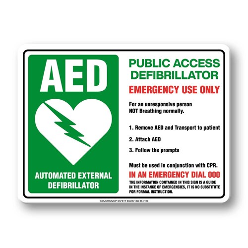 Emergency Sign - Public Access Defibrillator